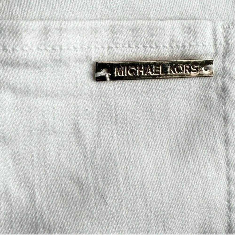 Michael Kors Classic Ankle Length Jeans White Denim Size 6